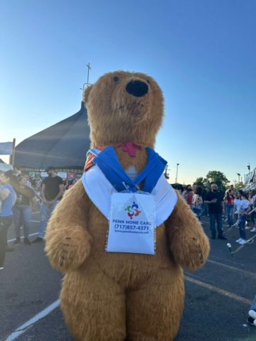 a bear mascot